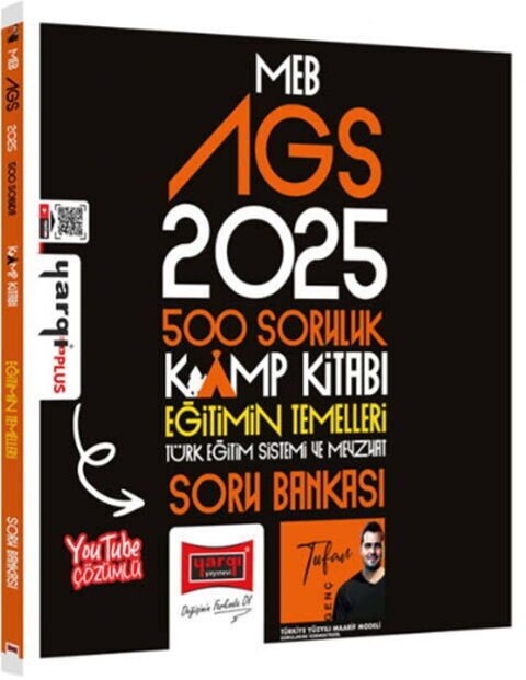 Yargı Yayınları 2025 MEB AGS 500 Soruluk Kamp Kitabı Eğitimin Temelleri Soru Bankası