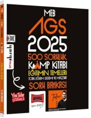 Yargı Yayınları 2025 MEB AGS 500 Soruluk Kamp Kitabı Eğitimin Temelleri Soru Bankası