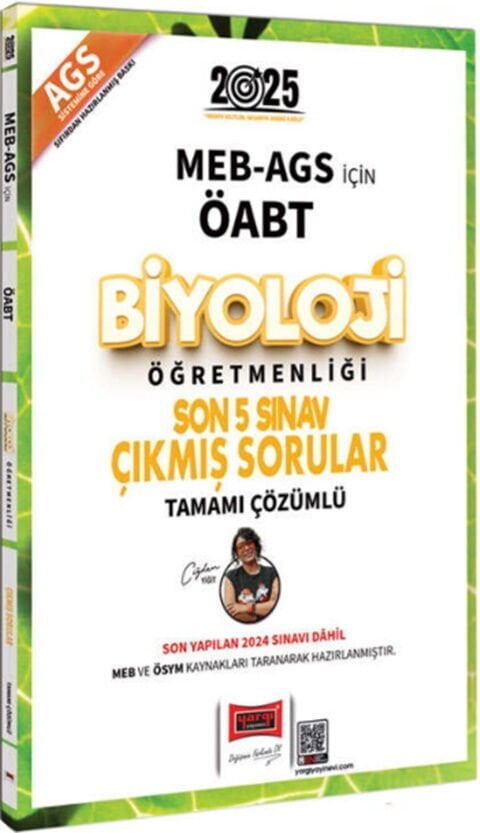 Yargı Yayınları 2025 MEB AGS ÖABT Biyoloji Öğretmenliği Son 5 Sınav Çıkmış Sorular