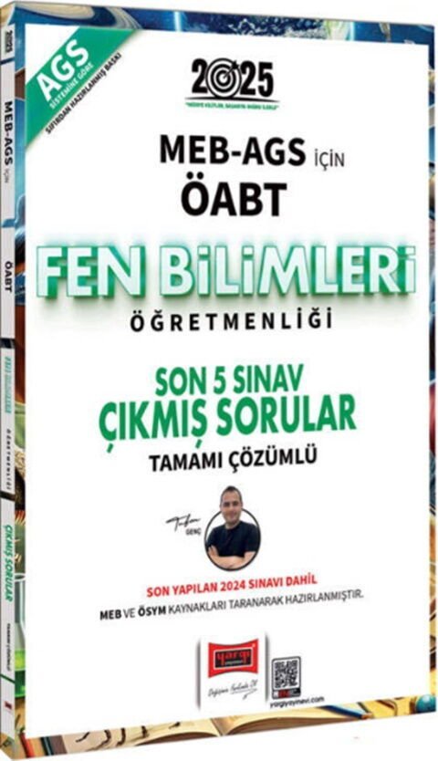 Yargı Yayınları 2025 MEB AGS ÖABT Fen Bilimleri Öğretmenliği Son 5 Sınav Çıkmış Sorular